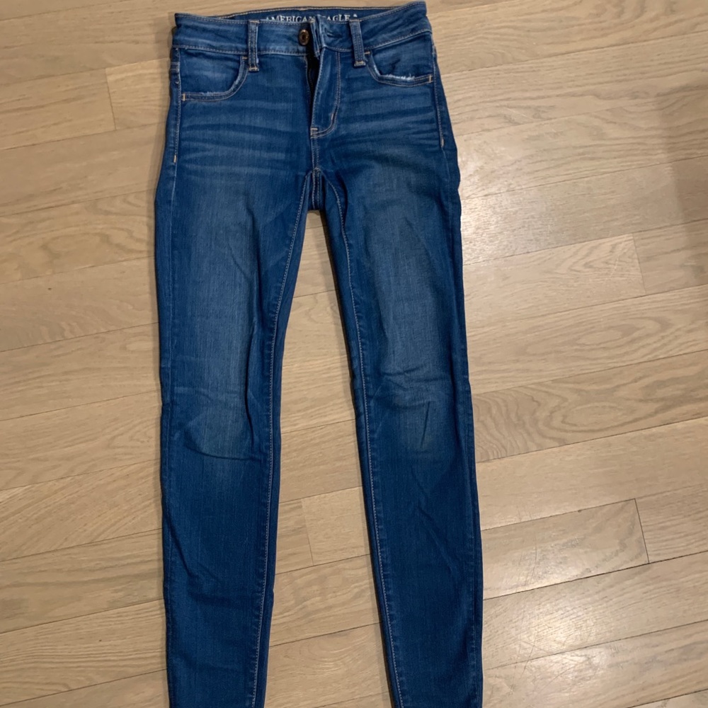 American Eagle high-waisted skinny jeans